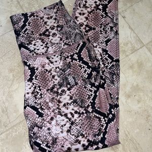 Sommer Ray snakeskin leggings